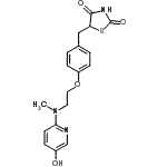 CAS#: 257883-22-0， 5-(4-{2-[(5-Hydroxy-2-Pyridinyl)(Methyl)Amino]Ethoxy}Benzyl)-1,3-Thiazolidine-2,4-Dione