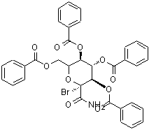 CAS#: 262849-68-3， (2R,3R,4S,5R)-6-[(Benzoyloxy)Methyl]-2-Bromo-2-Carbamoyltetrahydro-2H-Pyran-3,4,5-Triyl Tribenzoate