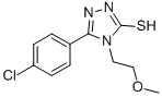 CAS#: 26438-54-0， 5-(4-Chloro-Phenyl)-4-(2-Methoxy-Ethyl)-4H-[1,2,4]Triazole-3-Thiol