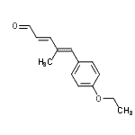 CAS 登录号：266352-04-9， (2E,4E)-5-(4-乙氧基苯基)-4-甲基-2,4-戊二烯醛