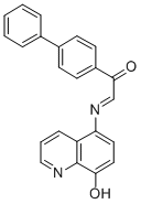CAS 登录号：26873-18-7， 5-((4-苯基苯甲酰基)亚甲氨基)-8-喹啉醇