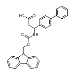 CAS 登录号：269078-79-7， 3-(4-联苯基)-3-{[(9H-芴-9-基甲氧基)羰基]氨基}丙酸