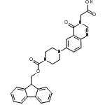 CAS 登录号：269078-82-2， [6-{4-[(9H-芴-9-基甲氧基)羰基]-1-哌嗪基}-4-氧代-3(4H)-喹唑啉基]乙酸