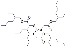 CAS#: 27107-89-7， 2-Ethylhexyl 10-Ethyl-4-[[2-[(2-Ethylhexyl)Oxy]-2-Oxoethyl]Thio]-4-Octyl-7-Oxo-8-Oxa-3,5-Dithia-4-Stannatetradecanoate