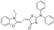 CAS#: 2718-77-6， (5Z)-2-(Di(Phenyl)Amino)-5-[(2Z)-2-(3-Ethyl-1,3-Benzoxazol-2-Ylidene)Ethylidene]-1,3-Thiazol-4-One