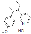 CAS#: 27432-21-9， 3-[1-Ethyl-2-(4-methoxyphenyl)propyl]-Pyridine hydrochloride