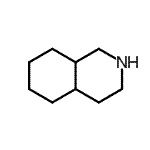 结构式 CAS# 2744-09-4, 十氢异喹啉