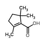 CAS#: 27593-18-6， 2,5,5-Trimethyl-1-Cyclopentene-1-Carboxylic Acid