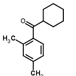 结构式 CAS# 2760-64-7, 环己基(2,4-二甲基苯基)甲酮