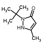 CAS#: 277299-79-3， 5-Methyl-2-(2-Methyl-2-Propanyl)-1,2-Dihydro-3H-Pyrazol-3-One