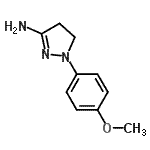 CAS 登录号：28020-48-6， 1-(4-甲氧基苯基)-4,5-二氢-1H-吡唑-3-胺