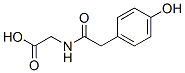 结构式 CAS# 28116-23-6, N-[2-(4-羟基苯基)乙酰基]-甘氨酸