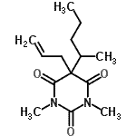 CAS#: 28239-49-8， 5-Allyl-1,3-Dimethyl-5-(2-Pentanyl)-2,4,6(1H,3H,5H)-Pyrimidinetrione