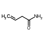 结构式 CAS# 28446-58-4, 3-丁烯酰胺