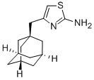 结构式 CAS# 28599-72-6, 4-(三环[3.3.1.1(3,7)]癸-1-基甲基)-2-噻唑胺