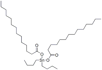 结构式 CAS# 28660-67-5, 二丁基二(肉豆蔻酰氧基)锡烷