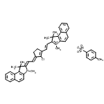 CAS#: 287182-34-7， 2-[(E)-2-{(3E)-2-Chloro-3-[(2Z)-2-(1,1,3-Trimethyl-1,3-Dihydro-2H-Benzo[E]Indol-2-Ylidene)Ethylidene]-1-Cyclopenten-1-Yl}Vinyl]-1,1,3-Trimethyl-1H-Benzo[E]Indolium 4-Methylbenzenesulfonate