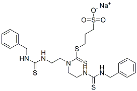 CAS#: 2878-00-4， Sodium 7-[2-[[(Benzylamino)Thioxomethyl]Amino]Ethyl]-1-Phenyl-3,8-Dithioxo-9-Thia-2,4,7-Triazadodecane-12-Sulphonate