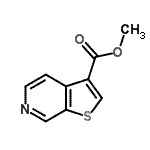 结构式 CAS# 28783-21-3, 甲基噻吩并[2,3-c]吡啶-3-羧酸酯