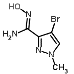 CAS#: 287922-73-0， 4-Bromo-N-Hydroxy-1-Methyl-1H-Pyrazole-3-Carboximidamide