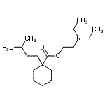 CAS 登录号：28815-27-2， 2-(二乙基氨基)乙基1-(3-甲基丁基)环己甲酸酯