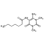CAS#: 288391-08-2， N-(6-Amino-1,3-Dimethyl-2,4-Dioxo-1,2,3,4-Tetrahydro-5-Pyrimidinyl)Heptanamide