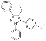 CAS#: 289725-89-9， 1,3-Diphenyl-4-Ethyl-5-(4-Methoxyphenyl)-1H-Pyrazole