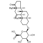CAS#: 29085-98-1， (3alpha,5alpha)-11,17-Dioxoandrostan-3-yl beta-D-glucopyranosiduronic acid