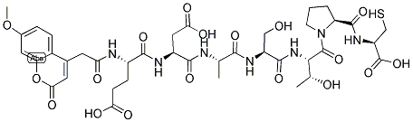 CAS#: 291297-58-0， N-[(7-Methoxy-2-oxo-2H-1-benzopyran-4-yl)acetyl]-L-alpha-glutamyl-L-alpha-aspartyl-L-alanyl-L-seryl-L-threonyl-L-prolyl-L-Cysteine