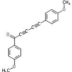 CAS#: 29372-67-6， 1,5-Bis(4-Methoxyphenyl)-2,4-Pentadiyn-1-One