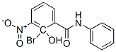 CAS 登录号：29378-97-0， 2-溴-3-硝基水杨酰苯胺
