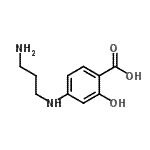 CAS 登录号：295307-79-8， 4-[(3-氨基丙基)氨基]-2-羟基苯甲酸