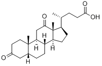 CAS 登录号：2958-05-6， 3,12-二氧代-5-beta-胆烷-24-酸