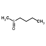 结构式 CAS# 2976-98-9, 1-(甲基亚磺酰)丁烷