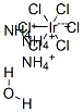 structure of CAS# 29796-57-4, (Oc-6-11)-Hexachloro-Iridate Ammonium Hydrate (1:3:1);AMMONIUM HEXACHLOROIRIDATE(III) MONO-HYD RATE, 99.99%;AMMONIUM HEXACHLOROIRIDATE(III) MONOHYDRATE;AMMONIUM HEXACHLOROIRIDATE (III) HYDRATE