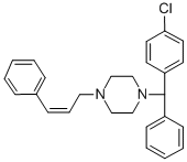 CAS#: 298-55-5， 1-[(4-Chlorophenyl)-Phenylmethyl]-4-(3-Phenylprop-2-Enyl)Piperazine