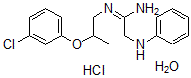 CAS#: 30123-86-5， N'-[2-(3-Chlorophenoxy)Propyl]-2-(Phenylamino)Ethanimidamide Hydrate Hydrochloride