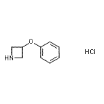 结构式 CAS# 301335-39-7, 3-苯氧基吖丁啶盐酸盐(1:1)