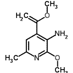 CAS#: 302933-94-4， 2-Methoxy-4-(1-Methoxyvinyl)-6-Methyl-3-Pyridinamine