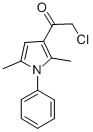 structure of CAS# 304685-85-6, 2-Chloro-1-(2,5-Dimethyl-1-Phenyl-1H-Pyrrol-3-Yl)-1-Ethanone;Ethanone, 2-Chloro-1-(2,5-Dimethyl-1-Phenyl-1H-Pyrrol-3-Yl)- (9CI);1-ETHANONE, 2-CHLORO-1-(2,5-DIMETHYL-1-PHENYL-1H-PYRROL-3-YL)-;2-CHLORO-1-(2,5-DIMETHYL-1-PHENYL-1H-PYRROL-3-YL)-1-ETHANONE