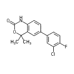 CAS#: 304854-45-3， 6-(3-Chloro-4-Fluorophenyl)-4,4-Dimethyl-1,4-Dihydro-2H-3,1-Benzoxazin-2-One