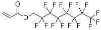 structure of CAS# 307-98-2, 1H,1H-Perfluorooctyl Acrylate;Prop-2-Enoic Acid 2,2,3,3,4,4,5,5,6,6,7,7,8,8,8-Pentadecafluorooctyl Ester;Acrylic Acid 2,2,3,3,4,4,5,5,6,6,7,7,8,8,8-Pentadecafluorooctyl Ester