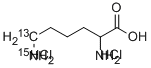 结构式 CAS# 312623-81-7, DL-赖氨酸-6-13C-epsilon-15N 二盐酸盐