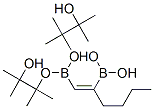 结构式 CAS# 312693-52-0, (E)-1-己烯-1,2-二硼酸二(频哪醇)酯