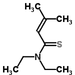 CAS 登录号：31333-57-0， N,N-二乙基-3-甲基-2-丁烯硫代酰胺