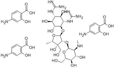 CAS#: 3144-30-7， dihydro-Streptomycin 4-aminosalicylate (1:3) (salt)