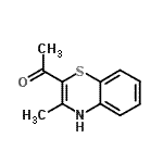 结构式 CAS# 31645-94-0, 1-(3-甲基-4H-1,4-苯并噻嗪-2-基)乙酮