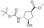 CAS#: 321744-18-7， (1R,2R,4R)-N-Boc-1-Amino-2-Hydroxycyclopentane-4-Carboxylic Acid Methyl Ester