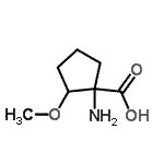 CAS#: 32379-31-0， 1-Amino-2-methoxycyclopentanecarboxylic acid