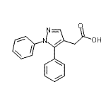 CAS 登录号：32702-05-9， (1,5-二苯基-1H-吡唑-4-基)乙酸